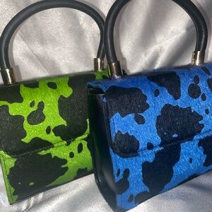 Colorful Cowprint Purse